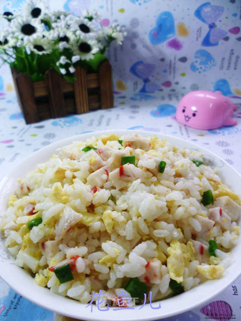 Fried Rice with Egg Lobster Balls recipe