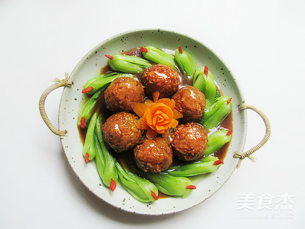 Braised Quail Egg Lion Head recipe