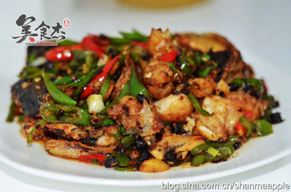 Fried Fish Head with Green Pepper recipe