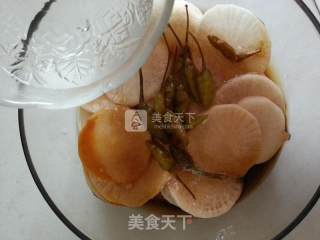 Sweet and Sour Crispy Radish recipe
