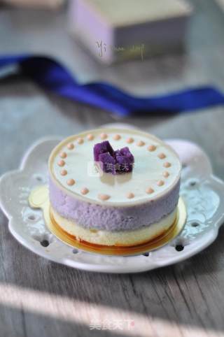 Purple Potato Mousse Cake recipe