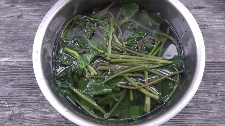 Sweet Potato Leaves with Sesame Sauce recipe