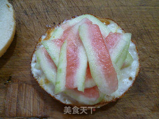 Egg Watermelon Rind Burger recipe