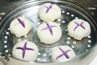 Purple Sweet Potato Mantou recipe
