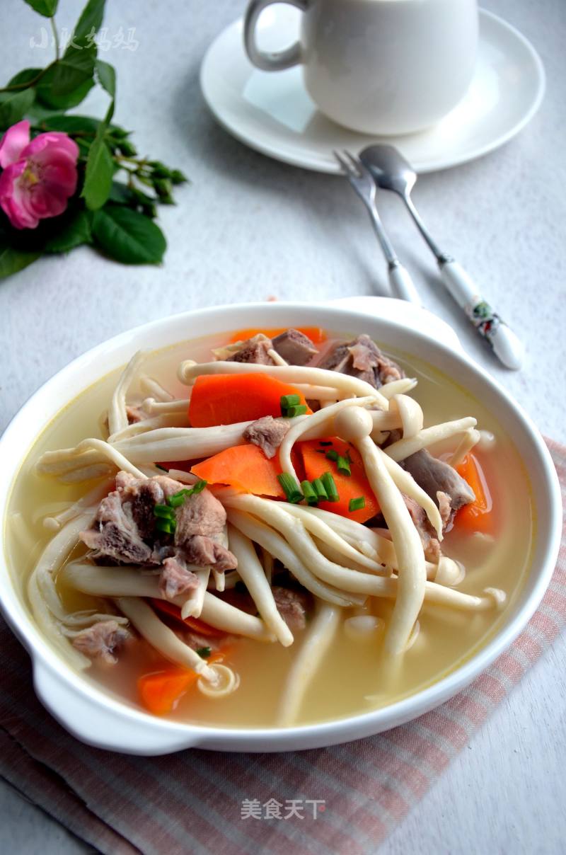 Seafood Mushroom and Carrot Short Rib Soup recipe