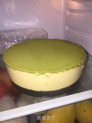 Mango Cheese Matcha Jelly Cake (no Bake) recipe