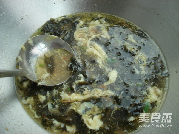 Egg Seaweed Soup recipe