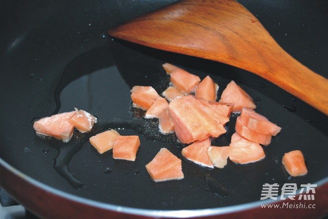 Salmon Fried Rice recipe
