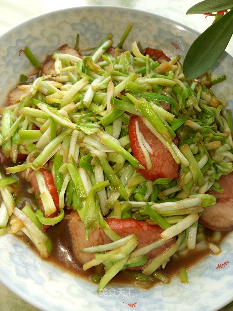 Stir-fried Garlic Sprouts with Bacon recipe