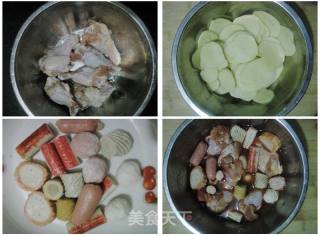 Roasted Chicken Wings, Fish Balls, Potato Chips recipe