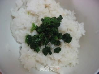 Fancy Rice Balls-pan-fried Spinach Rice Balls recipe