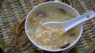 Fresh Ginseng Porridge with Corn Ballast and Red Dates recipe