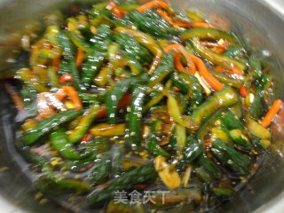 Pickled Cucumber Strips recipe
