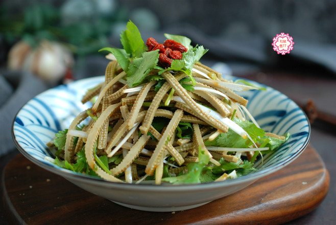 Refreshing Small Cold Dish, Shredded Tofu with Wine and Rice recipe