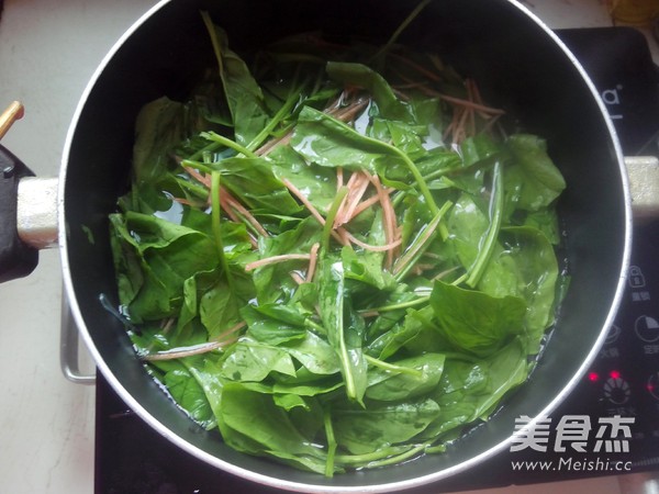 Spinach Mixed Vermicelli recipe