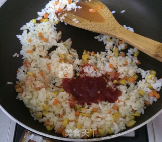 Fried Rice with Cheese Sauce recipe