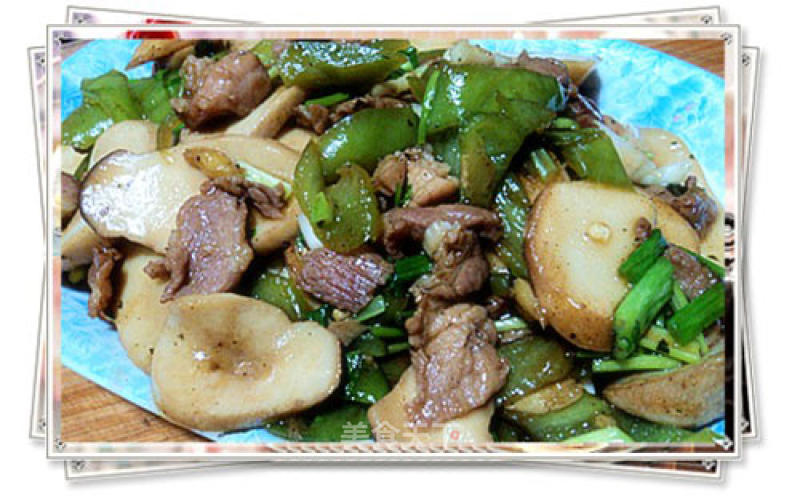 Stir-fried Double Vegetables with Sliced Pork recipe