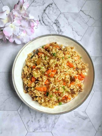 Fried Rice with Carrot Bacon and Egg recipe