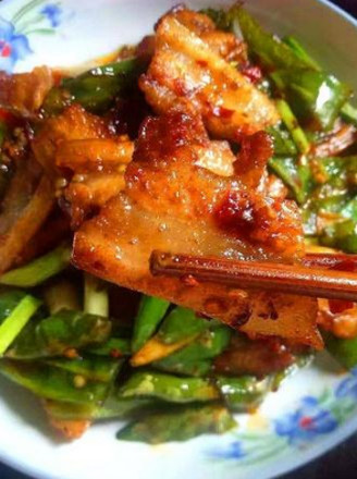 The Practice of Twice-cooked Pork with Green Pepper recipe