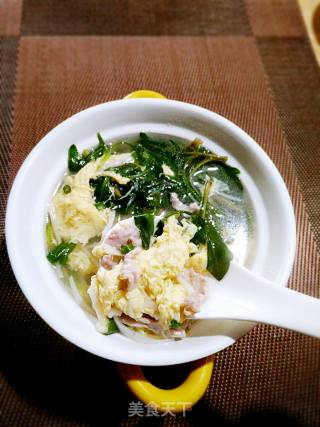 #春食野菜香#malantou Egg and Pork Soup recipe