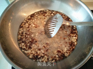 [shiitake Mushroom Sea Rice Meat Sauce] recipe