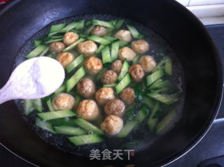 Cucumber Meatball Soup recipe