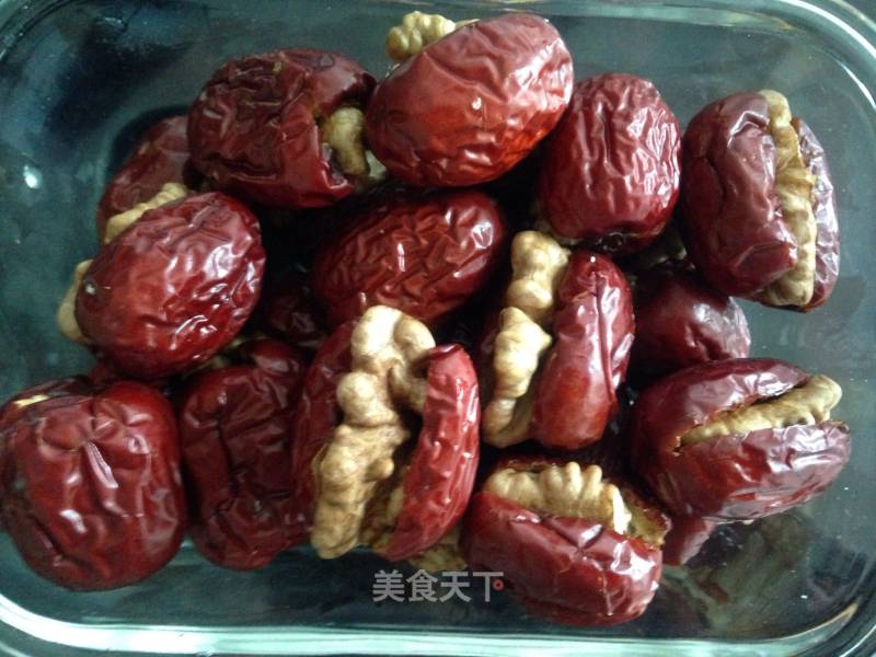 #aca烤明星大赛#red Dates Walnut Heart recipe