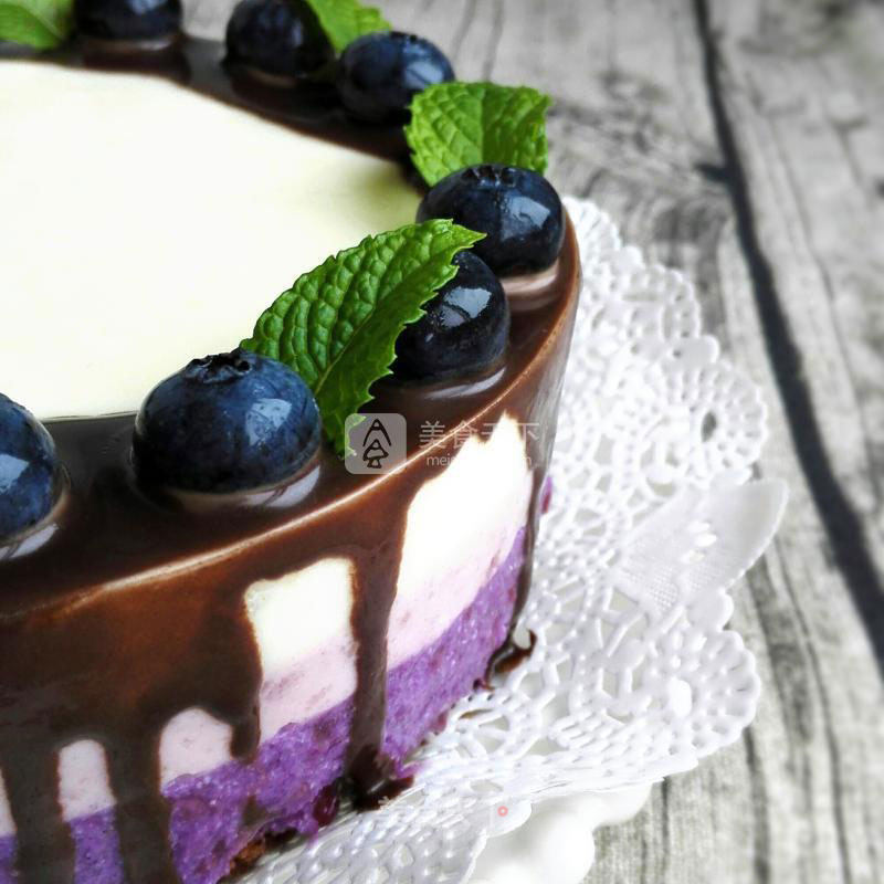 #aca烤明星大赛#blueberry Yogurt Mousse recipe