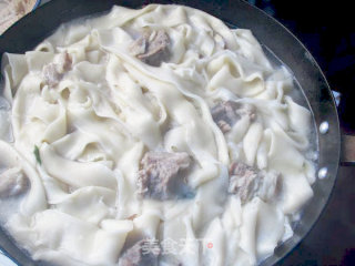 Lamb Belly and Big Bone Noodle Soup recipe