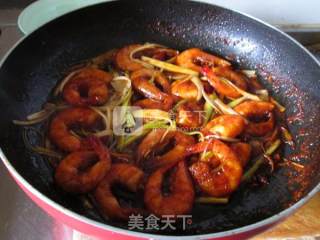 Scallion Fried Prawns recipe