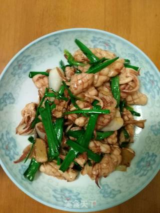 Fried Squid with Ginger Onion recipe