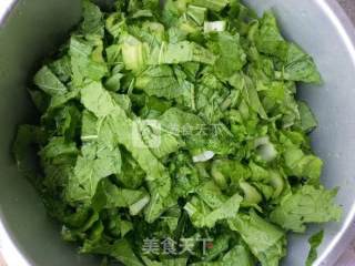 Stir-fried Whitebait with Mustard Greens recipe