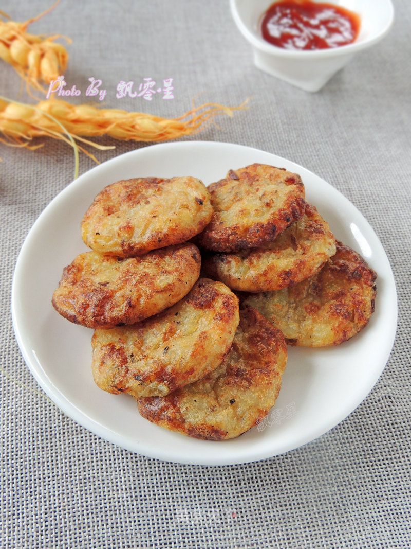Onion Bacon Potato Cake recipe