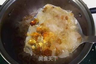 Milk Peach Gum White Fungus Soup recipe