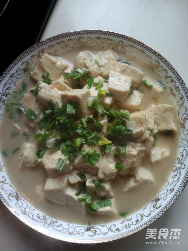 Tofu Stewed in Clam Soup recipe