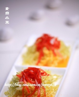 Beijing Cake Mixed with Cabbage Heart recipe