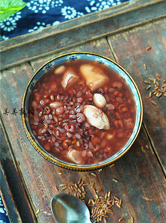 Red Rice Water Chestnut Porridge