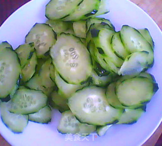 Simple Home Cooking-fried Cucumber Slices with Peanuts and Rice recipe