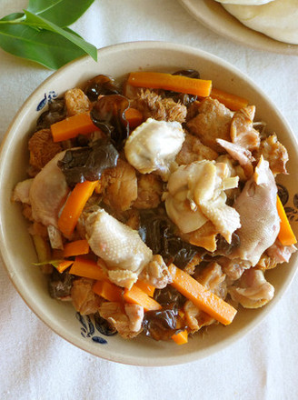 Steamed Chicken with Hericium recipe