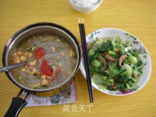 Tomato Vermicelli Egg Soup recipe