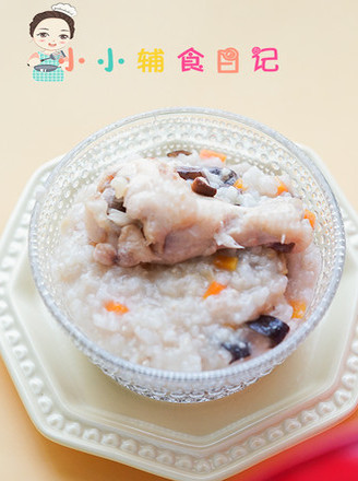 Mushroom and Chicken Thigh Porridge Over 10 Months recipe