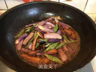 Sauce Stir-fried Eggplant Sword Beans#蛋plant# recipe