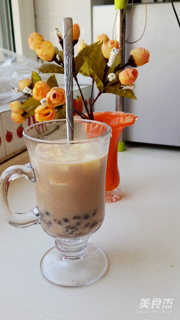 Red Bean Pudding Milk Tea recipe