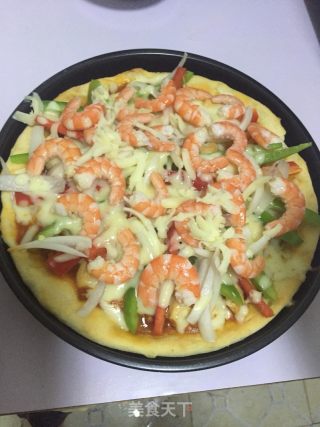 Homemade Super Supreme Sea and Land Pizza recipe