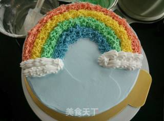 #trust之美#rainbow Birthday Cake recipe