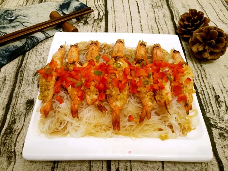 #trust之美#garlic Vermicelli Open Back Shrimp recipe