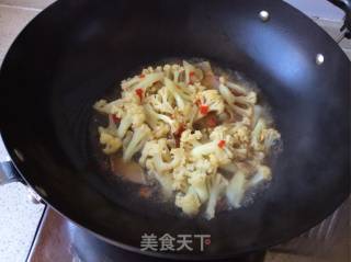 Stir-fried Cauliflower with Sliced Bacon recipe