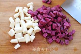 Yam Purple Potato Porridge recipe