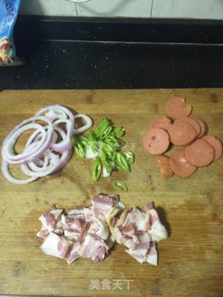 Bacon Ham Pizza recipe