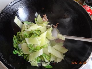 Green Bamboo Shoots Pork Slices recipe